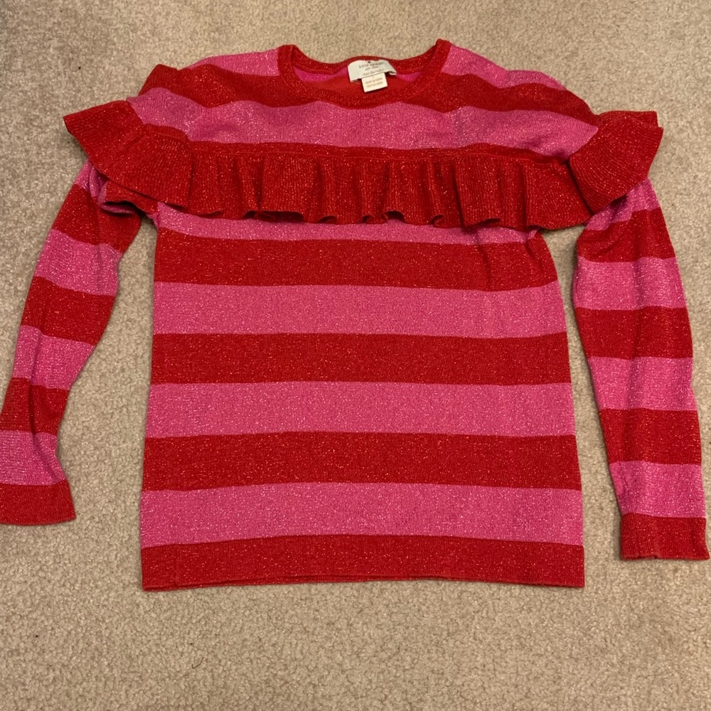 Kate Spade girls size 7 red and pink shirt
